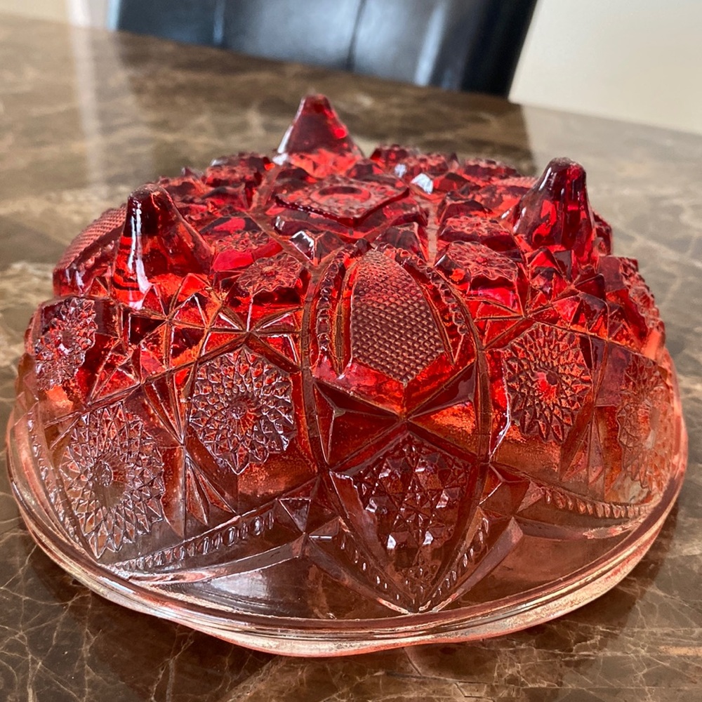 Amberina Glass Bowl